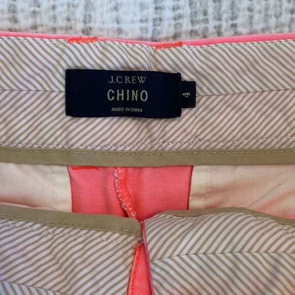 💙 J. Crew Bright Pink Chino Short Size 4 - Picture 3 of 3